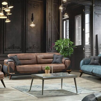 3 Seater Jasper Exclusive Leather Sofa Set