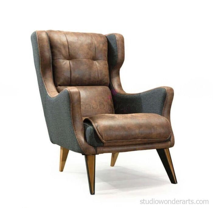 Jasper 2 Tone Exclusive Leather Arm Chair