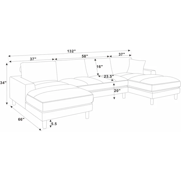 3 PieceUpholsteredSectional 17