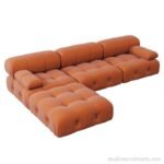 Kelvin Modular 3 Seater Sofa With Ottoman