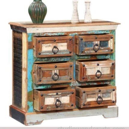 Reclaimed Wood Chest Of Drawers