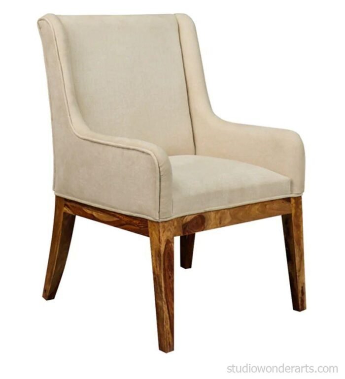 Enrico Dining Arm Chair In Solid Wood