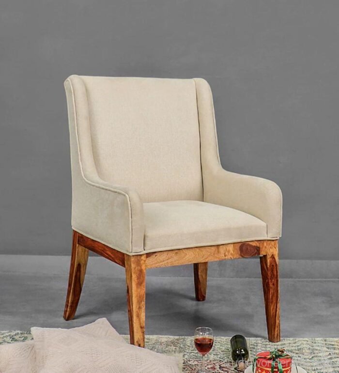 Enrico Dining Arm Chair In Solid Wood