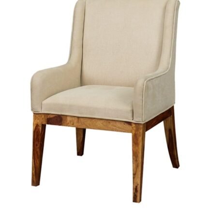 Enrico Dining Arm Chair In Solid Wood