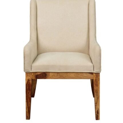 Enrico Dining Arm Chair In Solid Wood