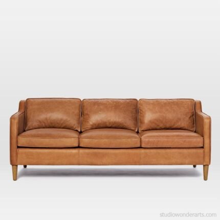 Hamilton Leatherette 3 Seater Sofa