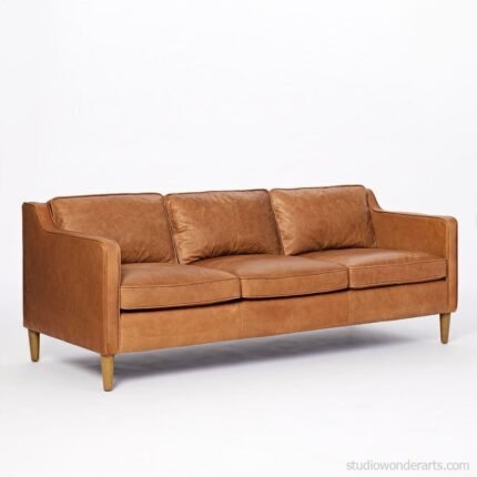 Hamilton Leatherette 3 Seater Sofa