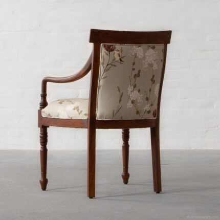 Kochi Upholstered Solid Wood Arm Chair