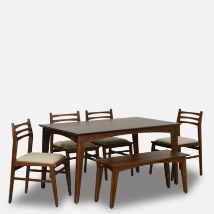 Tectona Latin 6 Seater Solid Wood Dining Set