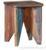 Reclaimed Wood End Table