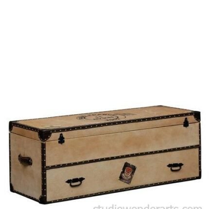 Camel Antique Storage Chest