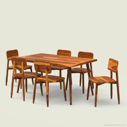 Helena Solid Wood Dining Table Set - Large 6 Seater/150 cm