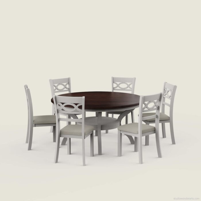 Amada 4-6 Round Pedestal Dining Set