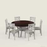 Amada Round Pedestal Dining Set