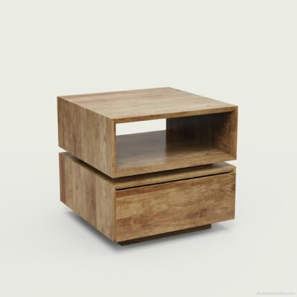 Bay Solid Wood Bedside And End Table