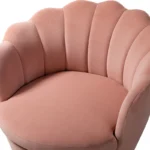 Hendrix Pink Upholstered Barrel Dining Chair