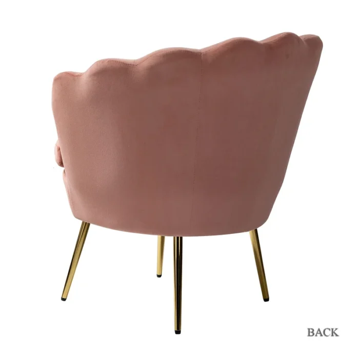 Hendrix Pink Upholstered Barrel Dining Chair