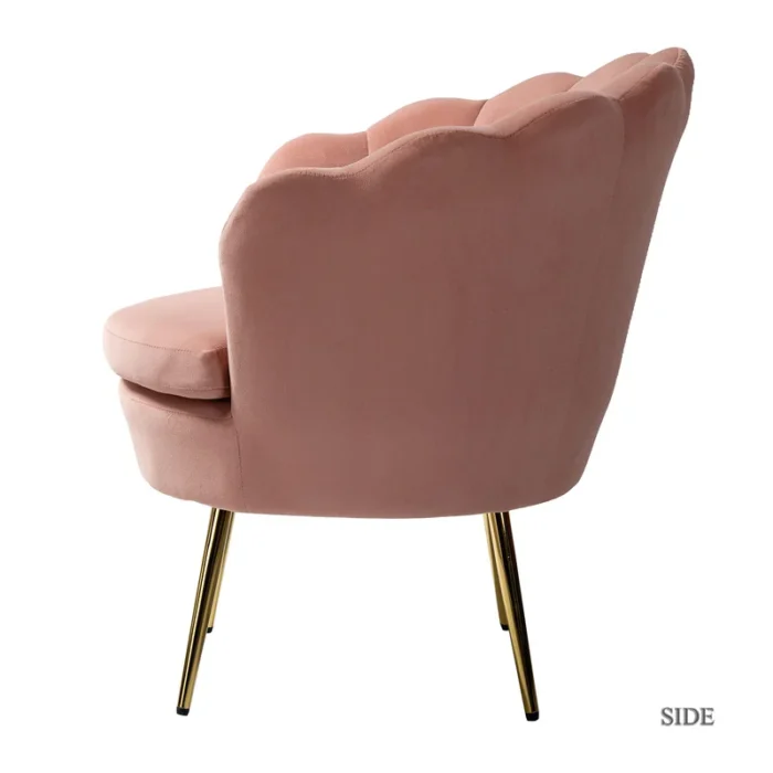 Hendrix Pink Upholstered Barrel Dining Chair