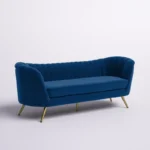 Tiberius Royal Blue Upholstery 3 Seater Sofa