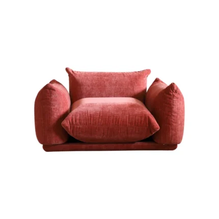 Toupin Red 50.39'' Upholstered Single Sofa