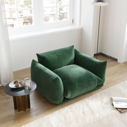 Toupin Green 50.39'' Upholstered Single Sofa