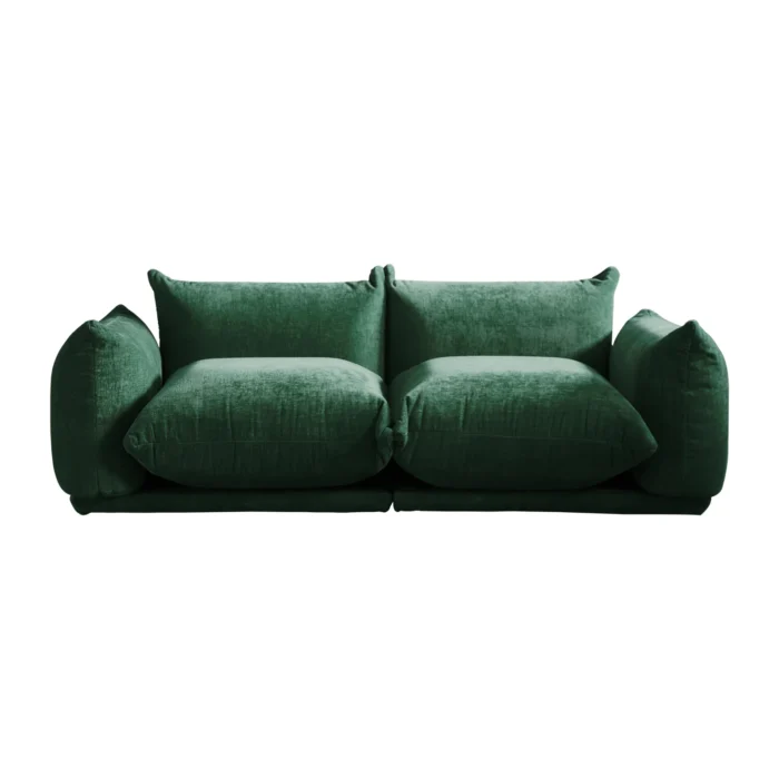 Waltman Green 78" 3 Seater Upholstered Sofa