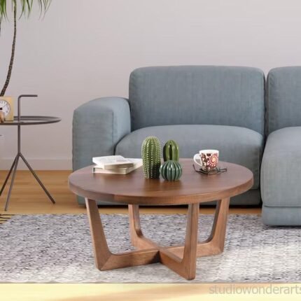 Mid Century Modern Round Coffee Table