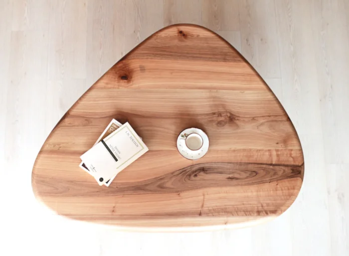 Mid Century Solid Wood Nesting Coffee Table