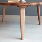 Mid Century Solid Wood Nesting Coffee Table