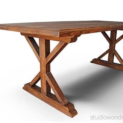 Farmhouse Solid Wood Dining Table