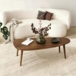 Ovel Center Table in Solid Wood