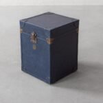 Leather Trunk And Storage End Table