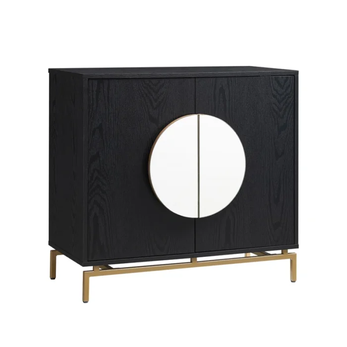 Steinman 31.5'' Wood Bar Cabinet Black