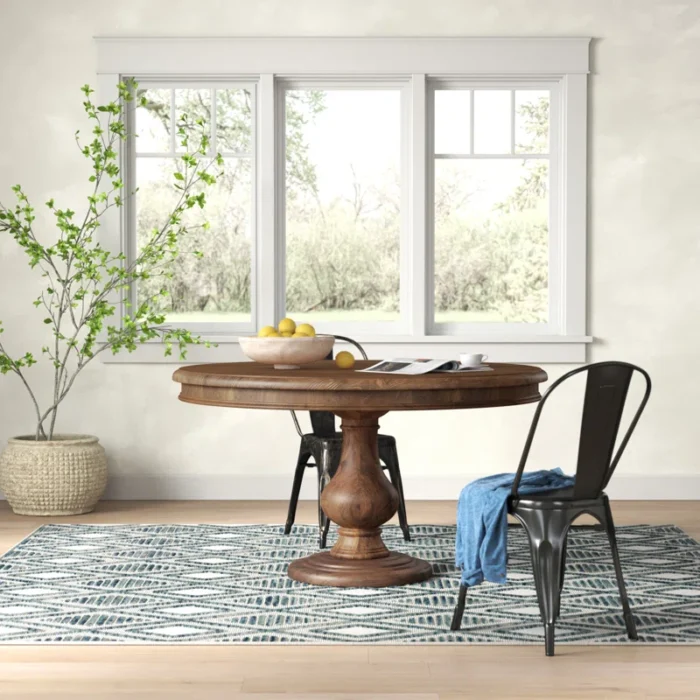 Albia54 SolidPineWoodPedestalDiningtable 1