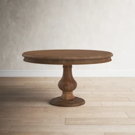 Albia Solid Wood Pedestal Dining table