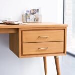 Tikamoon Kort Solid Wood Desk with Drawers