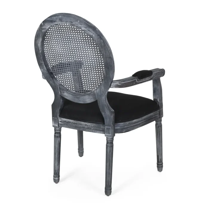 Esaie King Louis Rattan Back Arm Chair