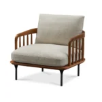 Wayne Accent Armchair in Solid Wood