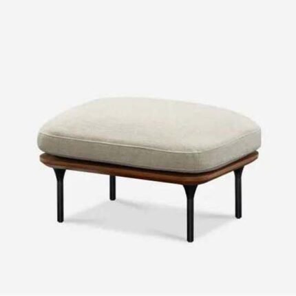 Wayne Accent Ottoman in Solid Wood