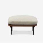 Wayne Accent Ottoman in Solid Wood