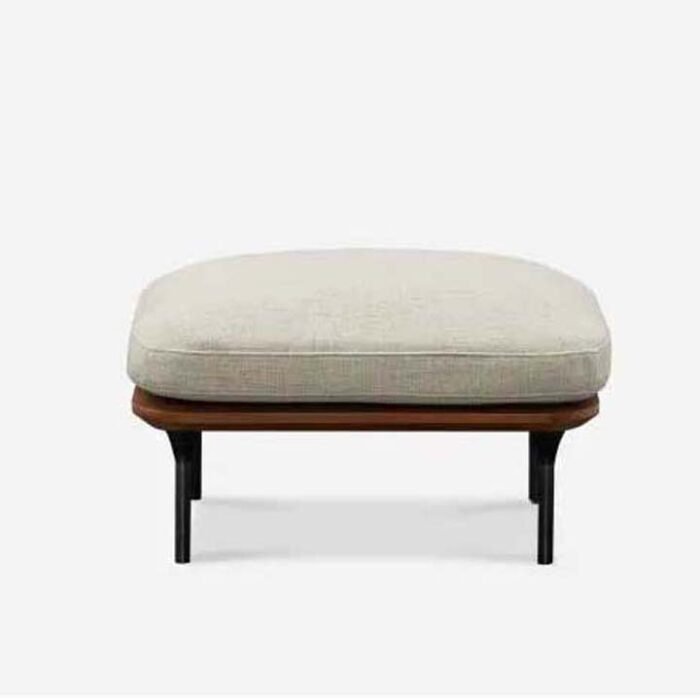 Wayne Accent Ottoman in Solid Wood