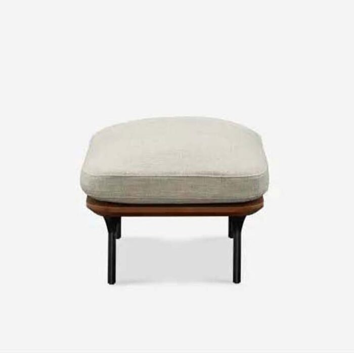 Wayne Accent Ottoman in Solid Wood