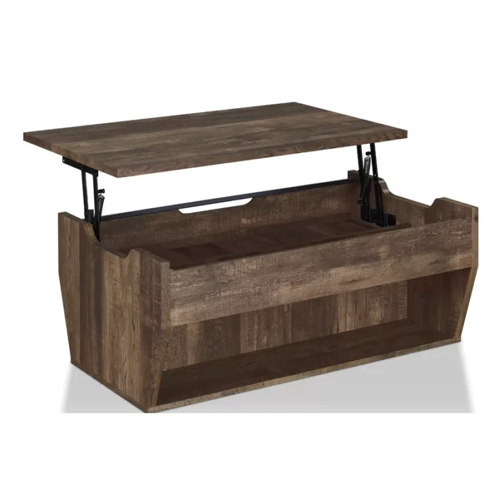 Rustic Lift Top Coffee Table in Walnut finish