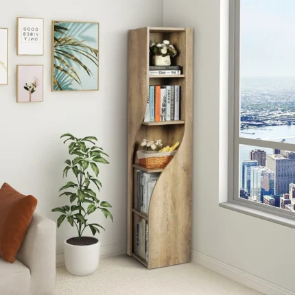 5-tier Corner Book Shelf