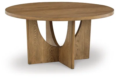 Scandinavian Pedestal Round Dining Table