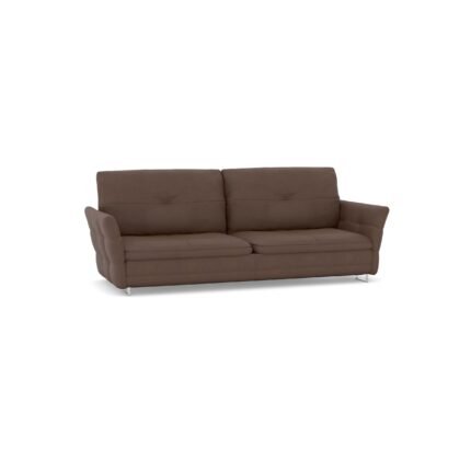 Italiano 3 Seater Leather Sofa In Brown