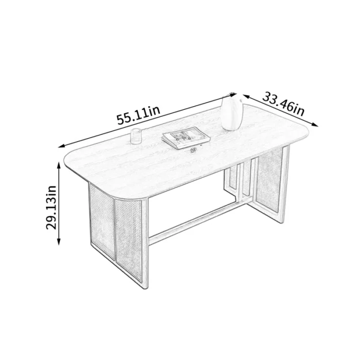 BessiSolidWoodTopDiningTable 3